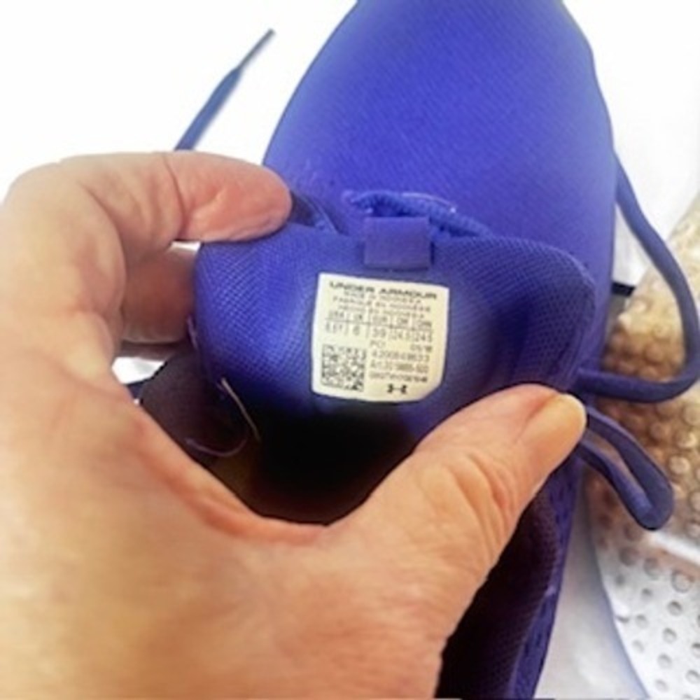 Under Armour Pursuit Purple Pink Running Shoes Womens 6.5 Sneakers 3021969-500 - Picture 3 of 8